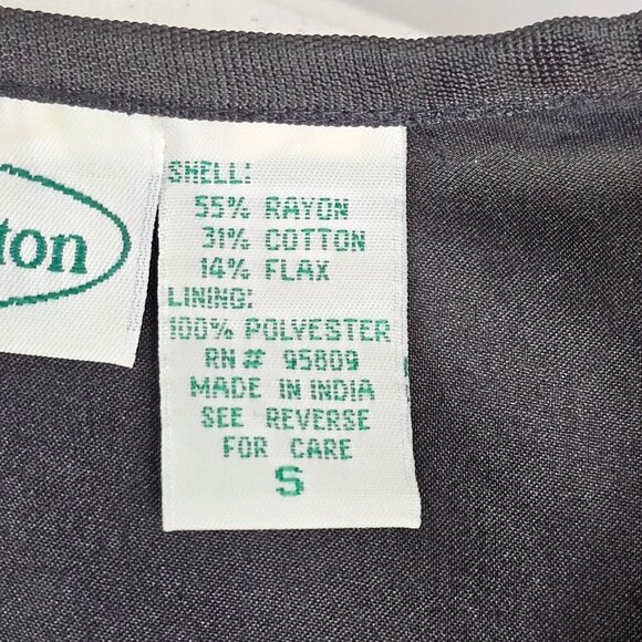 VTG Grandmacore Patchwork Retro Bold Abstract Cheetah Gold Black Cardigan S - Picture 14 of 15